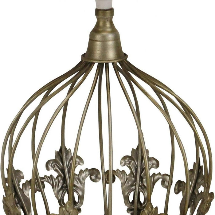 10" Bronze Metal Hand Painted Decorative Crown Tabletop Sculpture