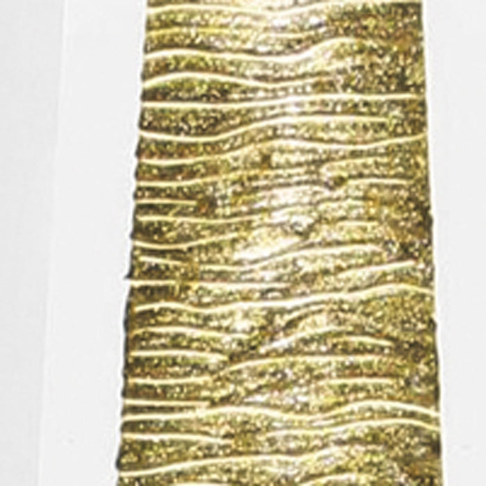 11" Clear And Gold Cylinder Lead Free Crystal Table Vase