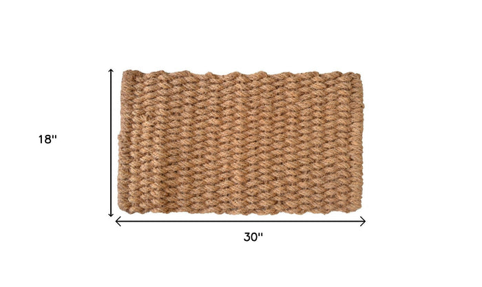 18" X 30" Brown Coir Weave Outdoor Door Mat