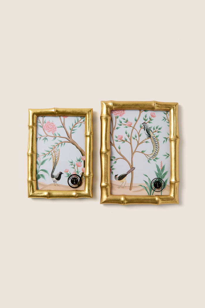 4x6 Gold Faux Bamboo Frame