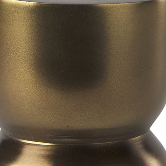 5" Gold Metal Tabletop Taper Candlestick