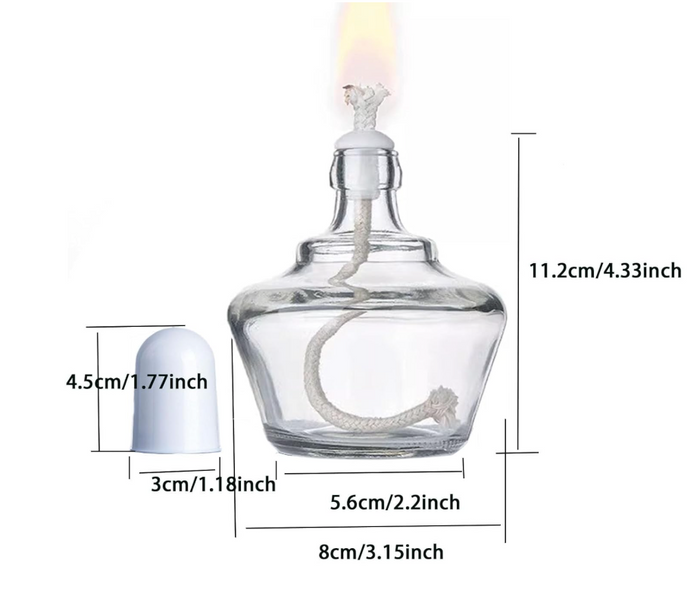 Alcohol Lamp Bottle Glass Alcohol Burner Lamp