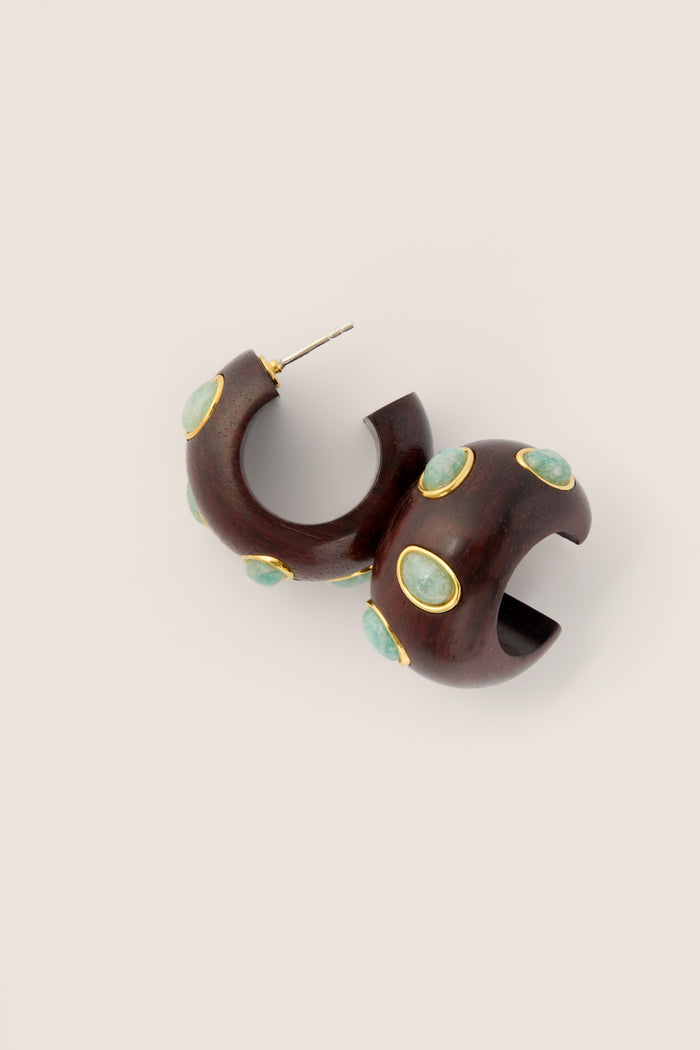 Amazonite Acacia Earrings