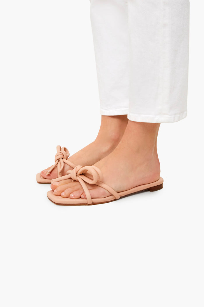 Ballet Hadley Leather Bow Flat Sandals