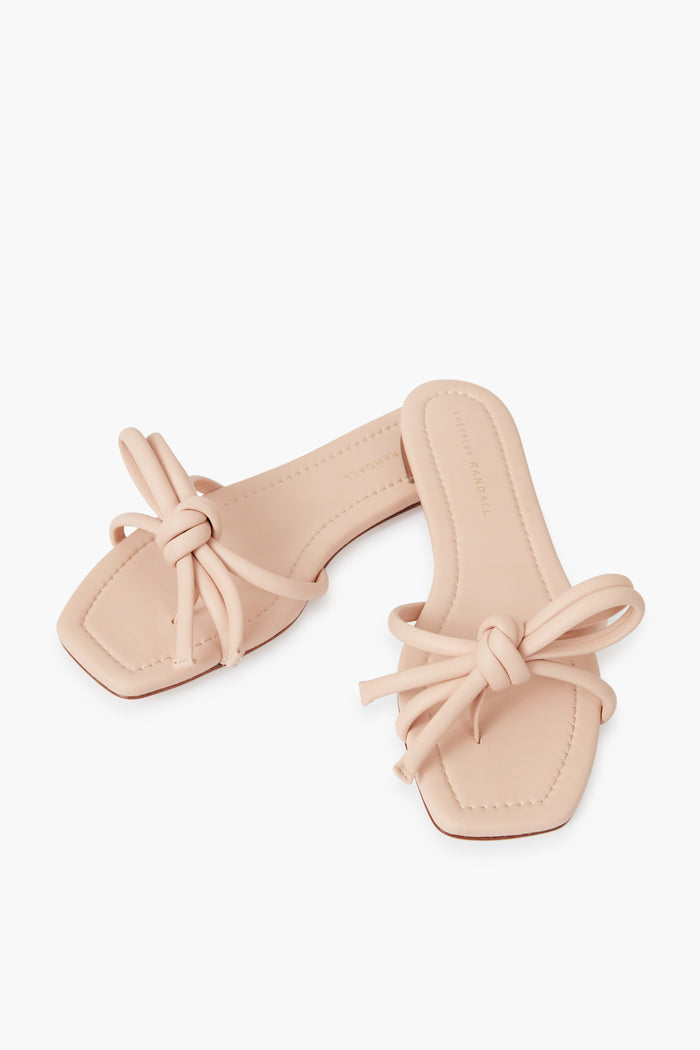 Ballet Hadley Leather Bow Flat Sandals