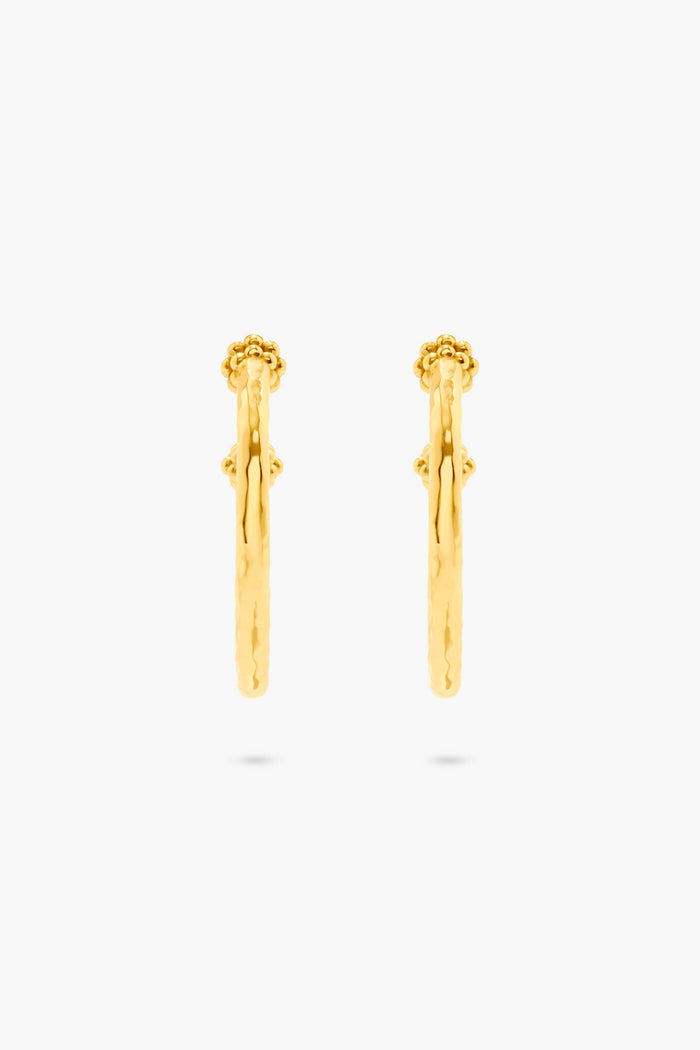 Berry Medium Hoop Earrings