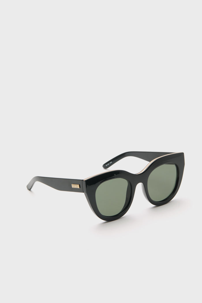 Black and Gold Air Heart Sunglasses