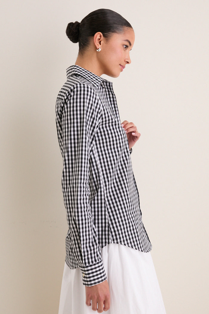 Black Gingham Long Sleeve Icon Shirt