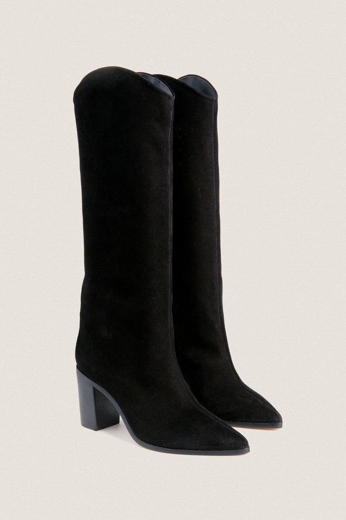 Black Maryana Block Boots