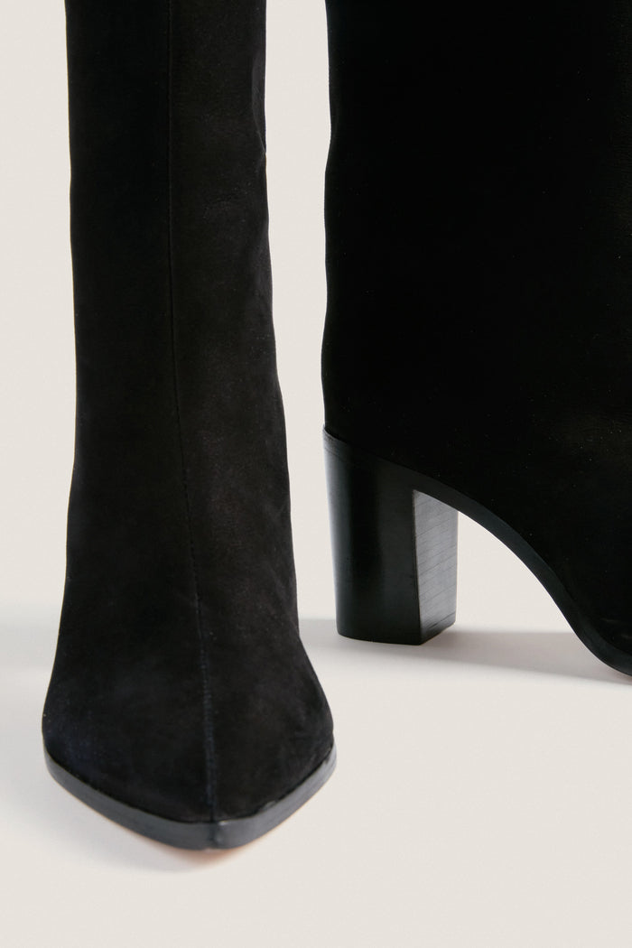 Black Maryana Block Boots