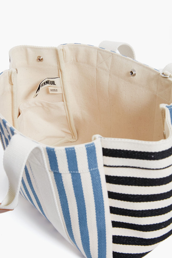 Blue and Black Parcours M Palais Royal Tote
