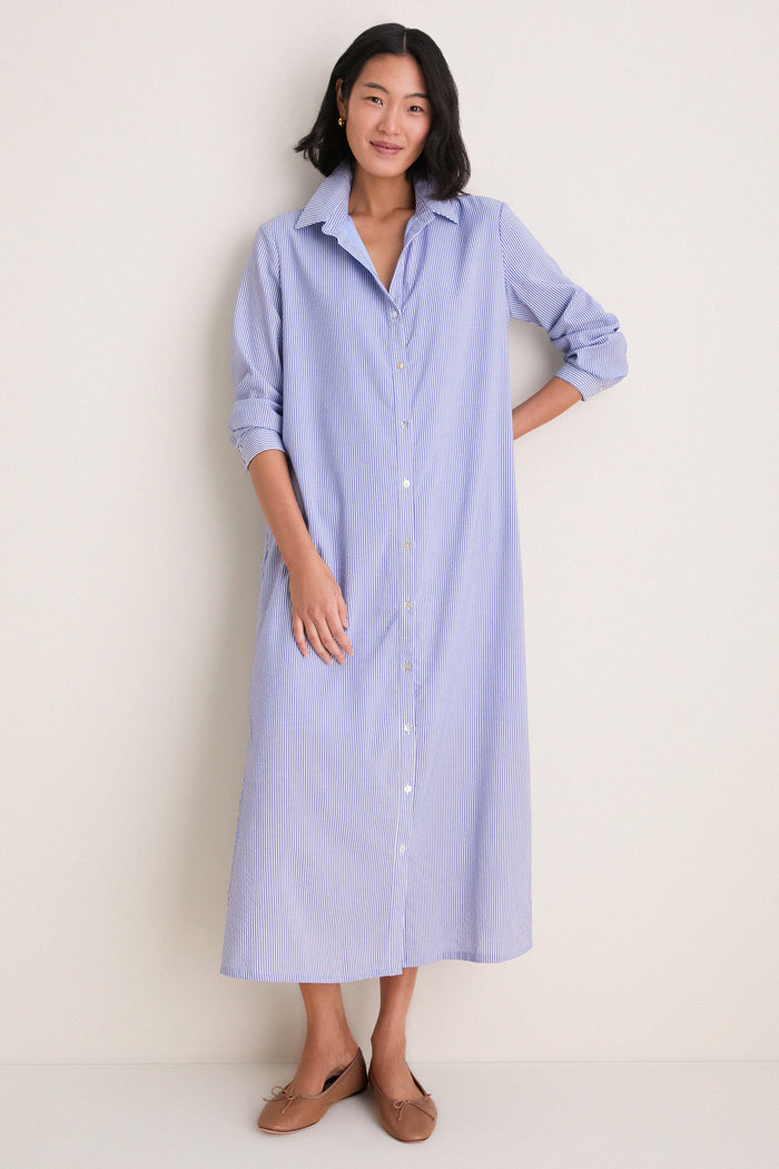 Blue Stripe Griffin Dress