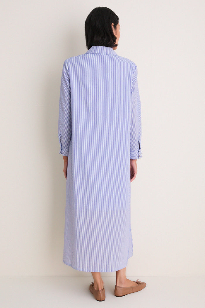 Blue Stripe Griffin Dress