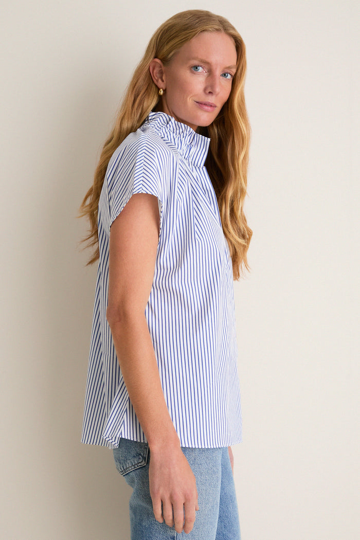 Blue Stripe Rae Blouse