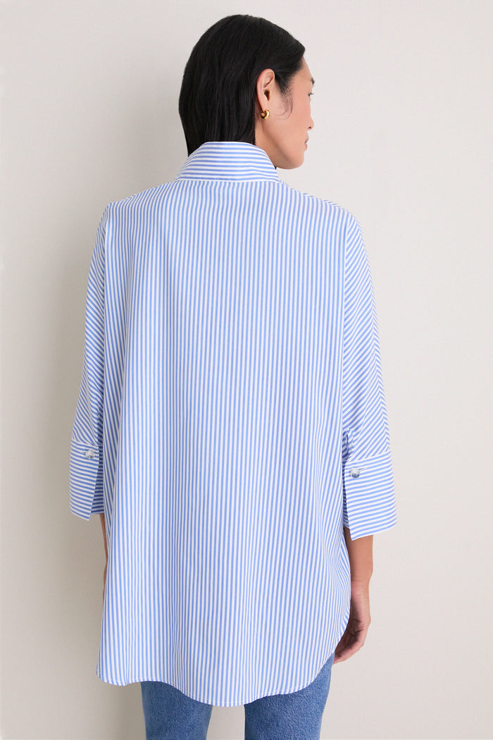 Blue Stripe Willow Blouse