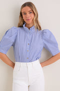 Blue Striped Alicia Blouse
