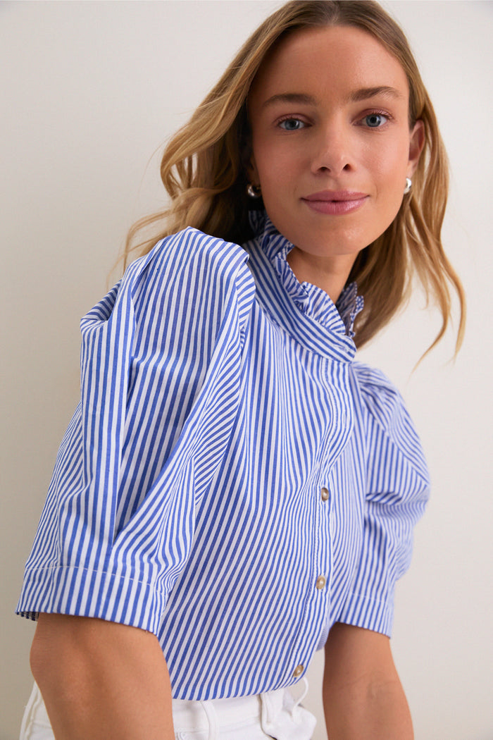 Blue Striped Alicia Blouse