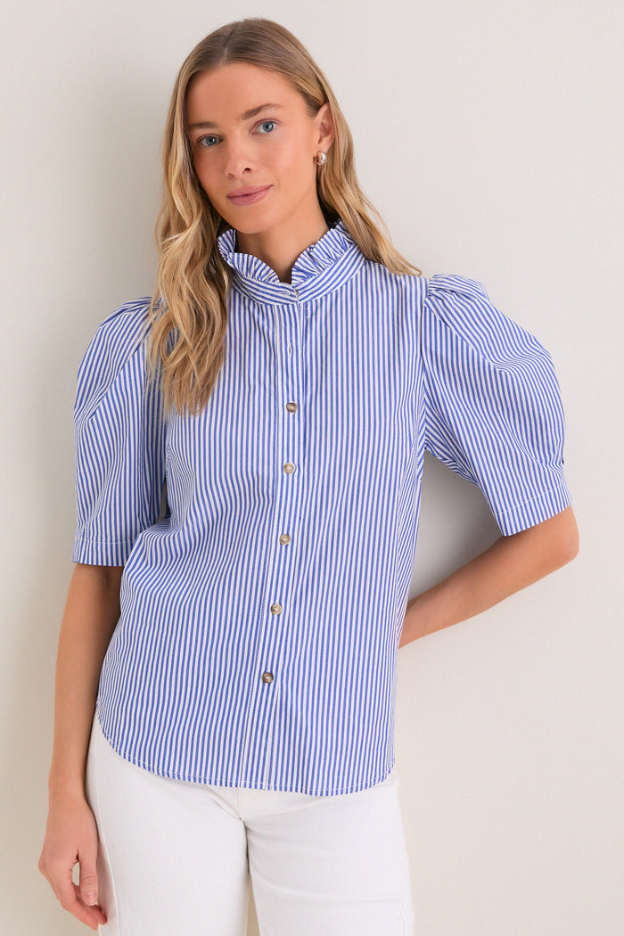 Blue Striped Alicia Blouse