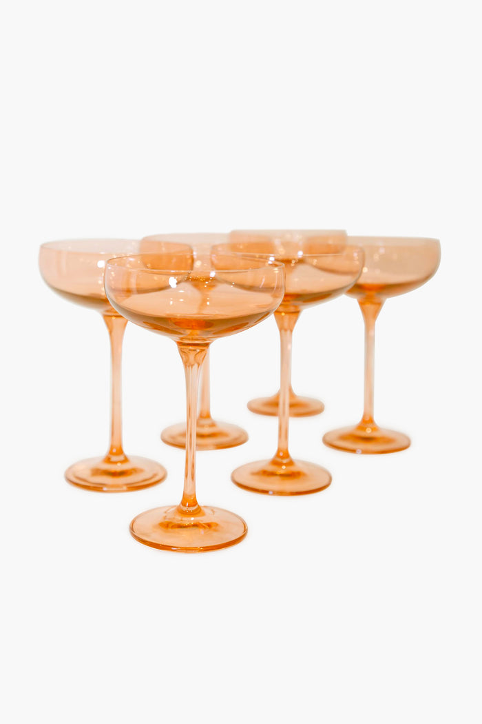 Blush Pink Champagne Coupe (Set of 6)