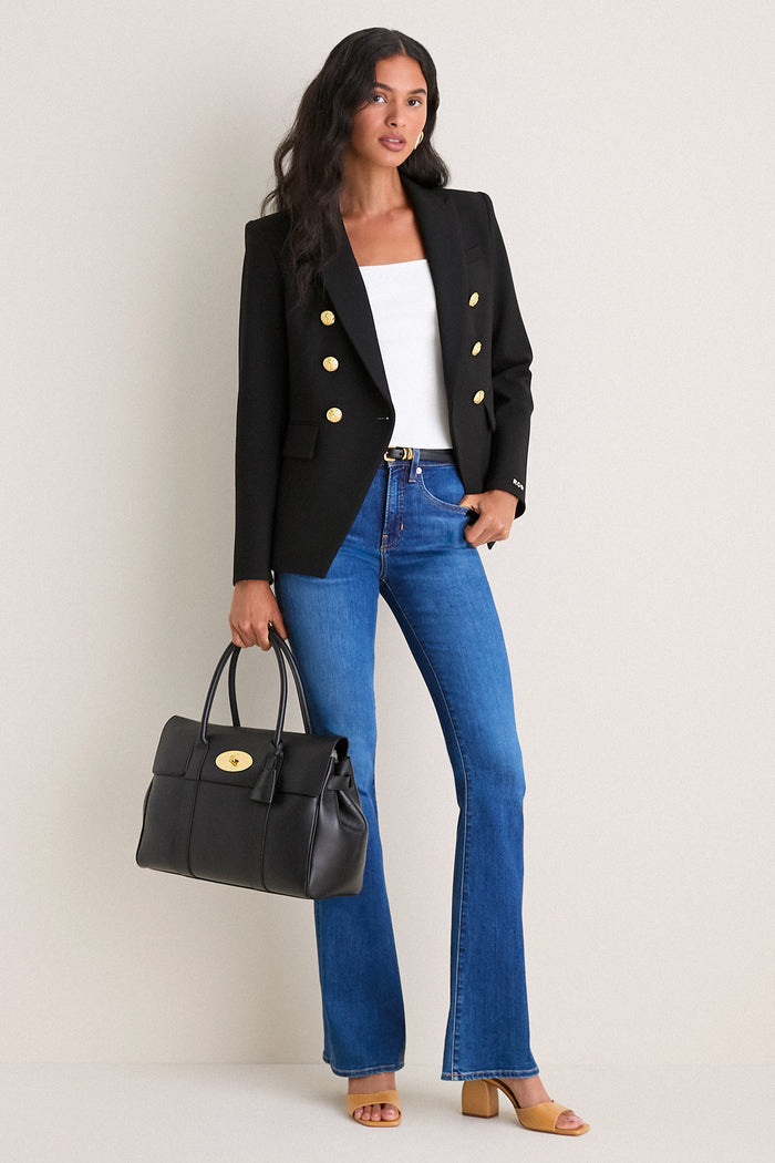 Bright Blue Beverly High Rise Skinny Flare