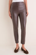 Brown Leather Leggings