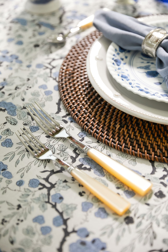 Brown Woven Rattan Placemats Set of 4