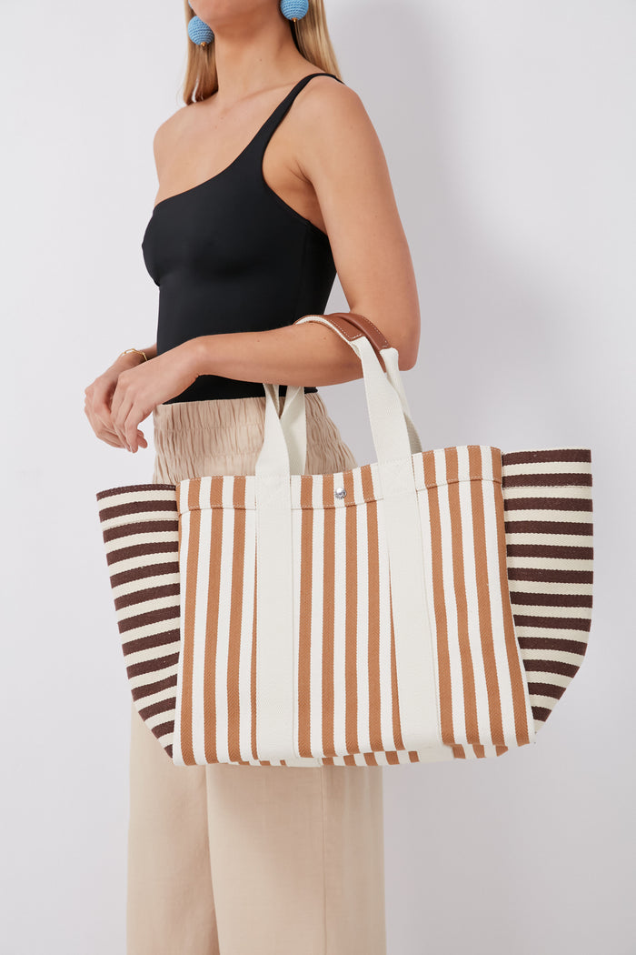 Camel and Brown Parcours L Palais Royal Tote