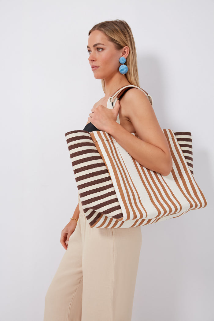 Camel and Brown Parcours L Palais Royal Tote