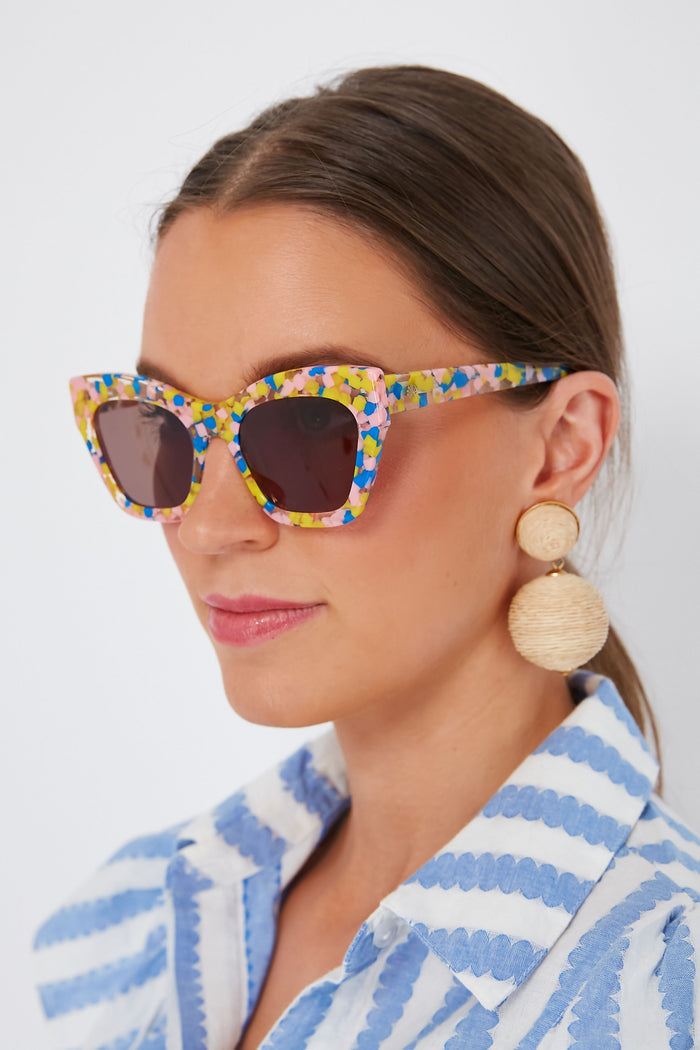 Canary Confetti Lido Sunglasses