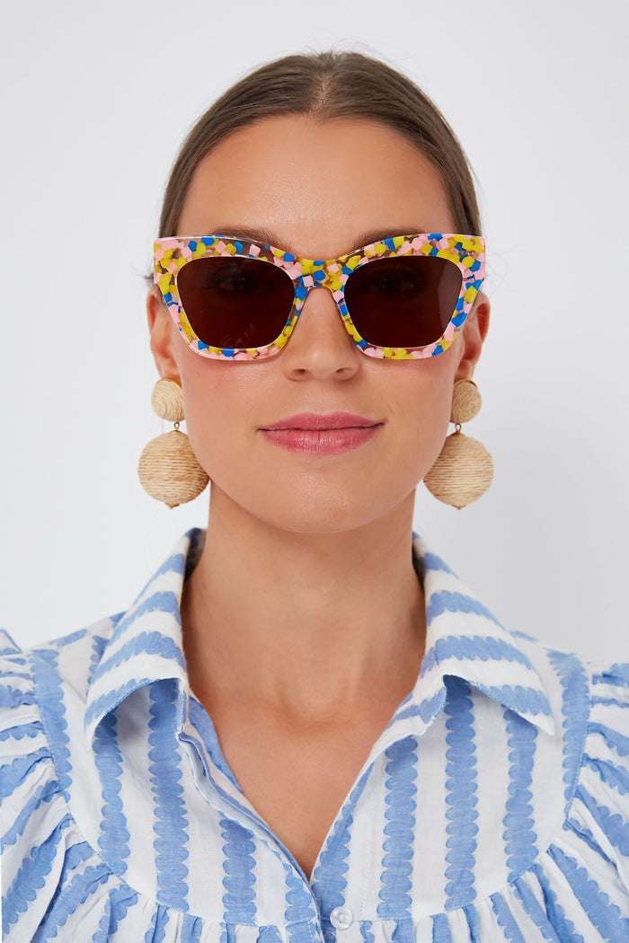 Canary Confetti Lido Sunglasses