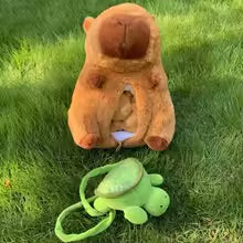 Capybara Mummy With Baby's Plush Toy