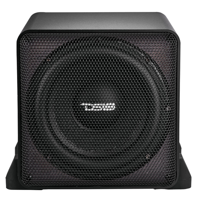 Car Audio Bass Package with Dual 8" Sealed Subwoofer Enclosure and Amplifier – 300W RMS