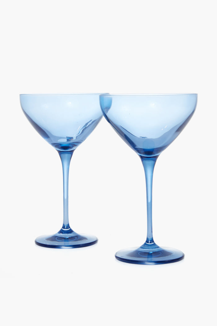 Cobalt Blue Martini Glasses Set of 2