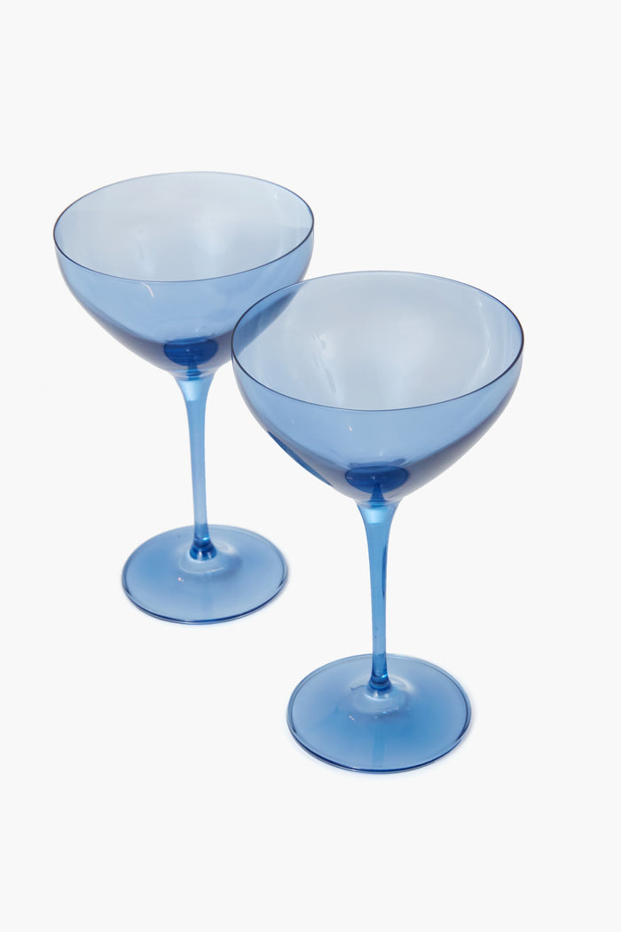 Cobalt Blue Martini Glasses Set of 2