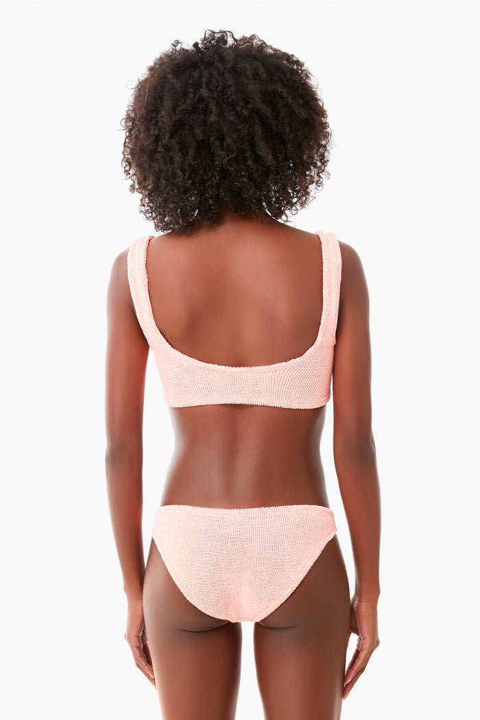 Coral Cropped Bikini