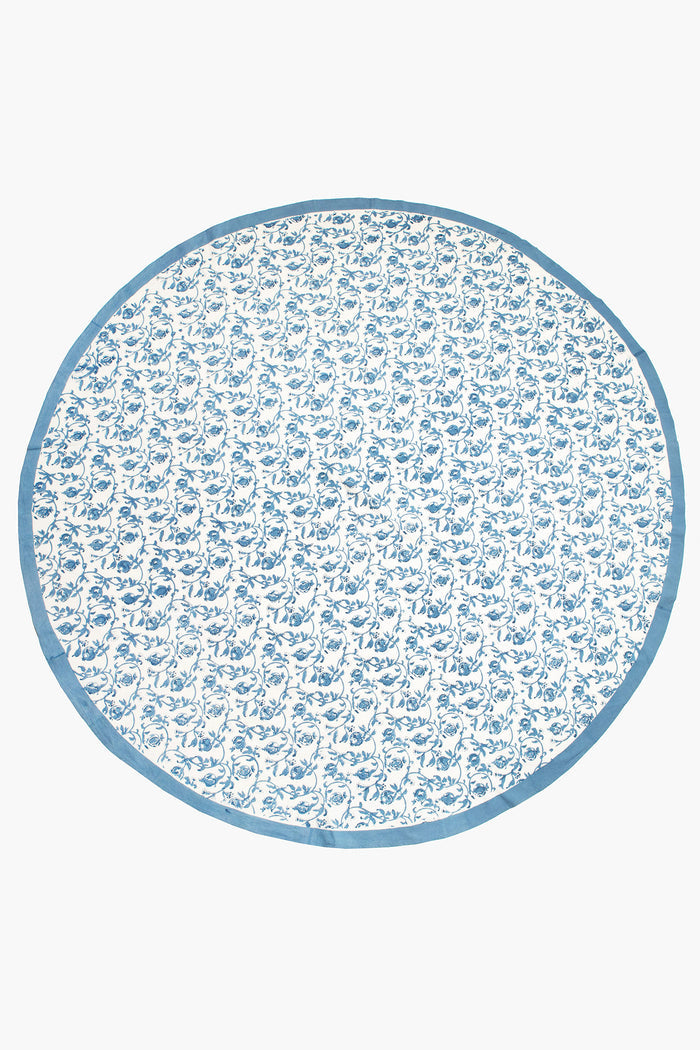 Cornflower Blue French Tablecloth Granada