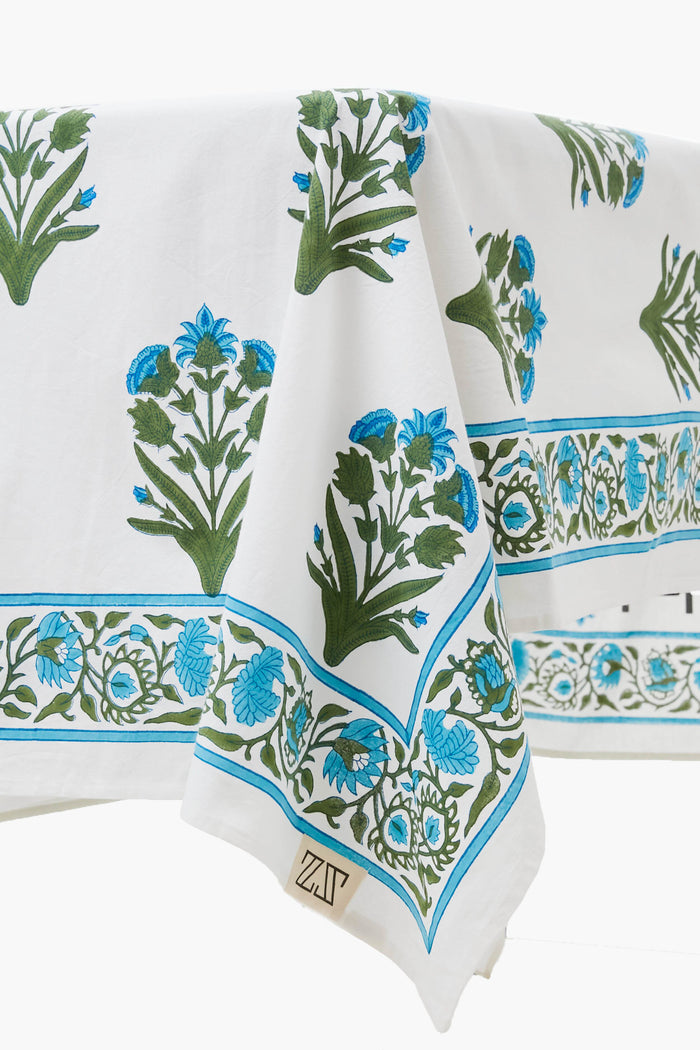 Cornflower Blue Palladio Garden Small Tablecloth
