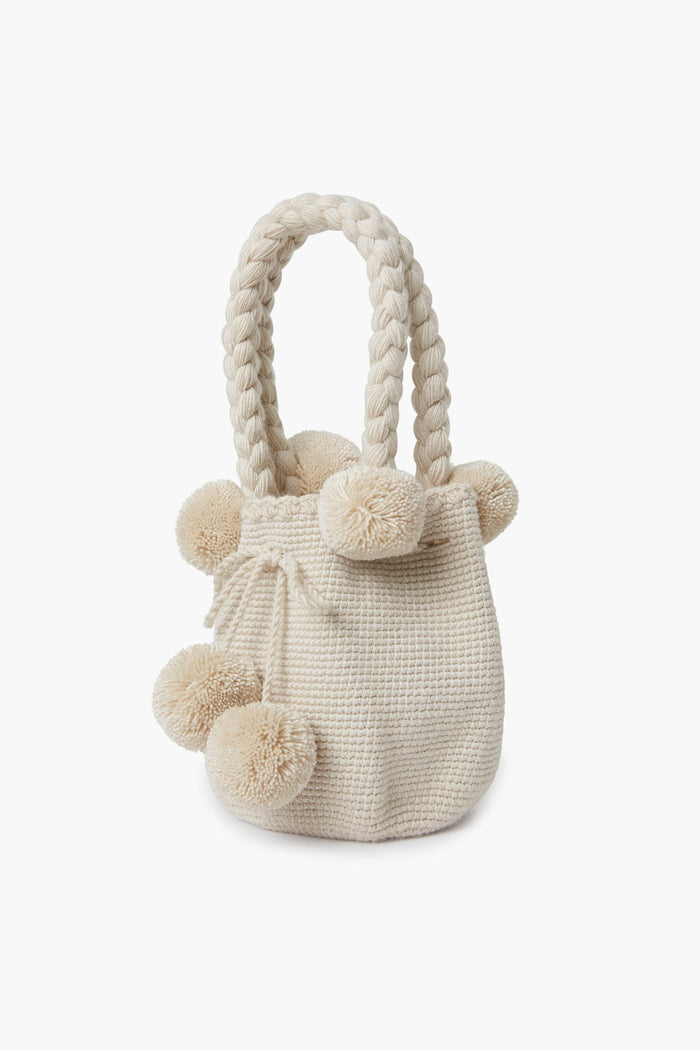 Cream Mini Tassel Bag