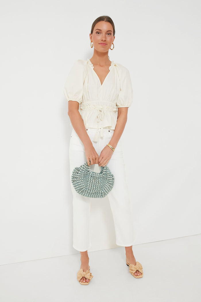 Cream Puff Sleeve Top