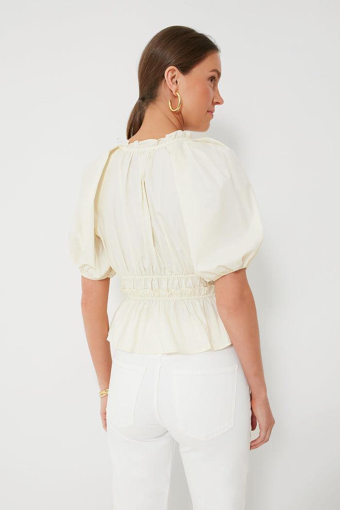 Cream Puff Sleeve Top