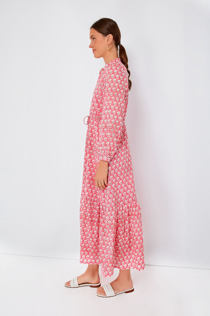 Crescent Flower Bon Pink Frances 3 Dress