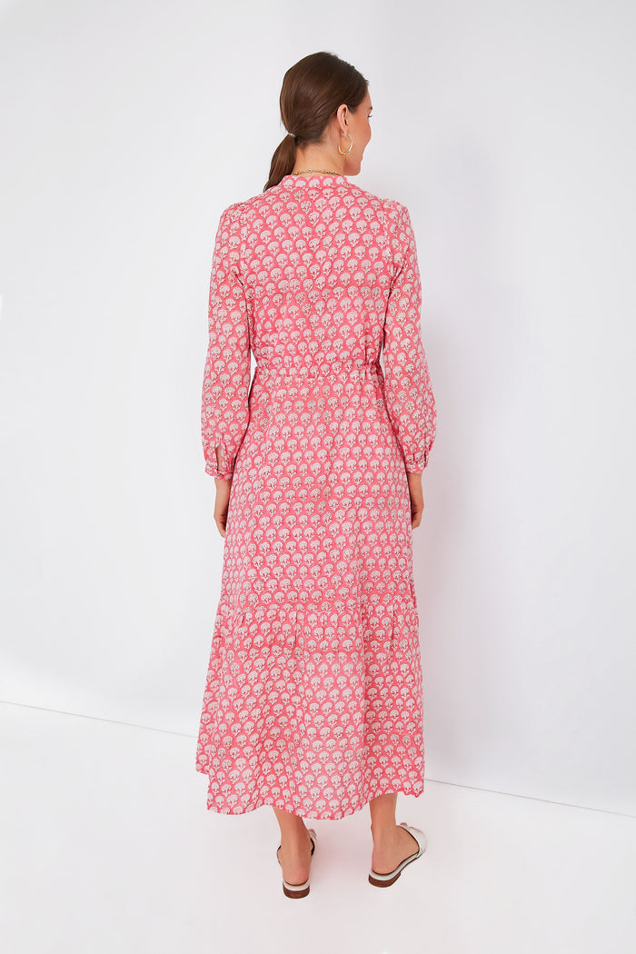 Crescent Flower Bon Pink Frances 3 Dress