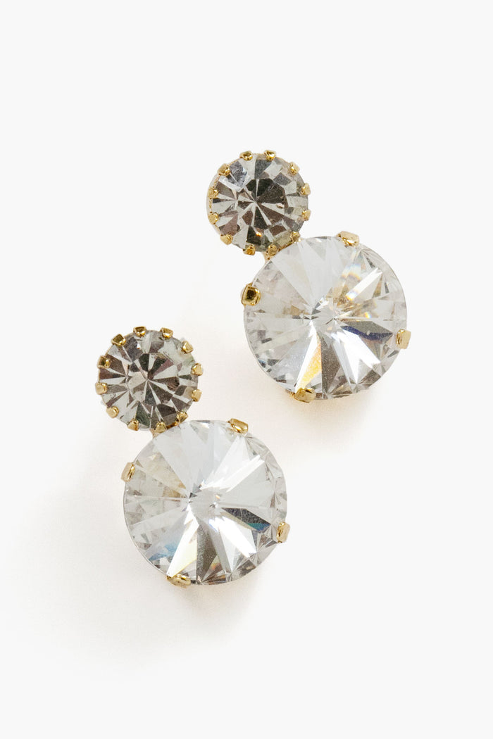 Crystal Antique Gold Myrla Earrings