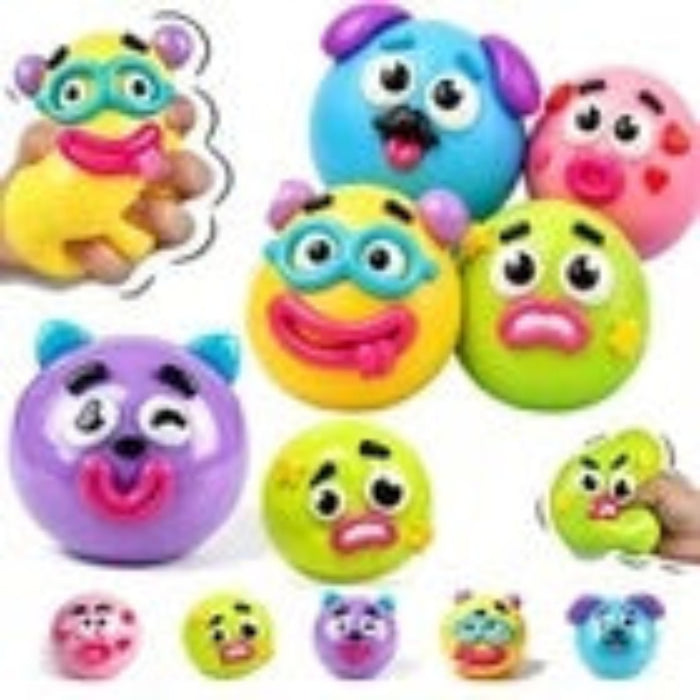 Curiosities Smushers squishy toys collection showing multiple animal face designs
