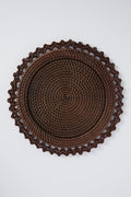 Dark Brown Rattan Intertwined Placemat (Set of 4)