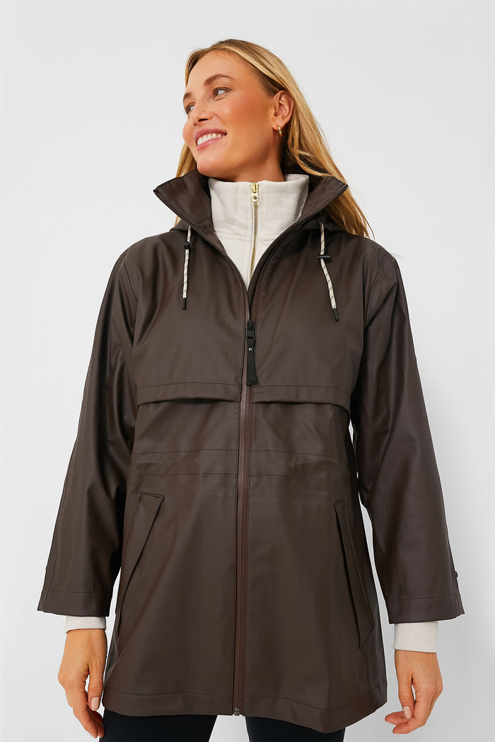 Dark Truffle Alyssa Rain Jacket