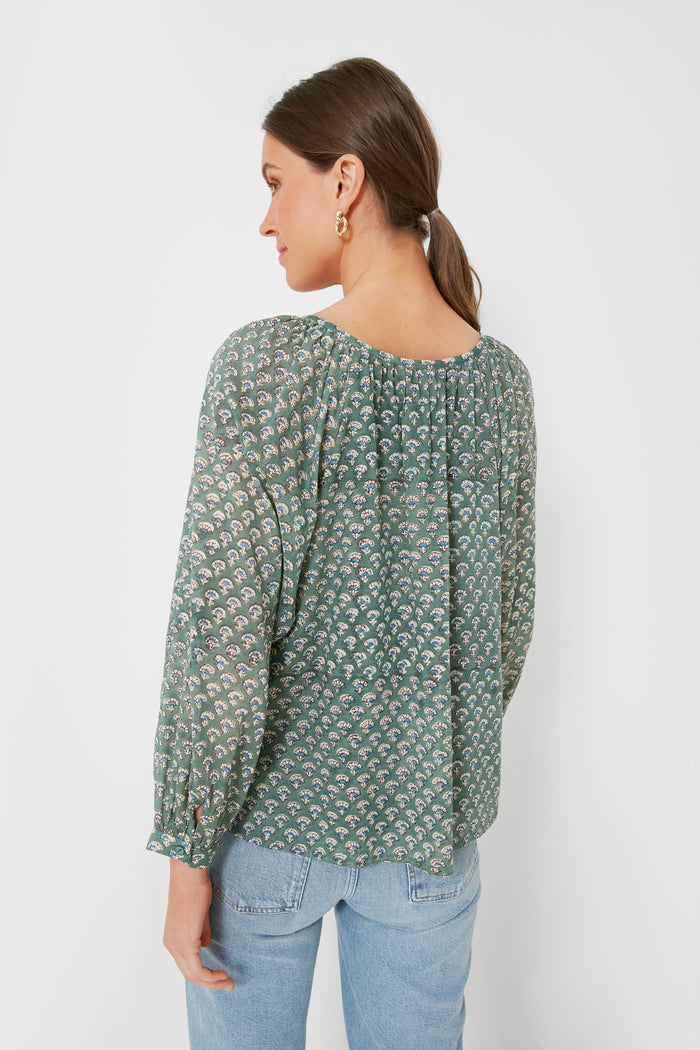 Day Flowers Juniper Frances Blouse