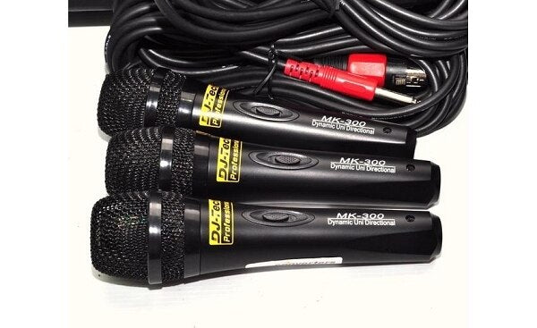 DJ Tech MK300 DJ 3 Piece Microphone Set - Audiofeen