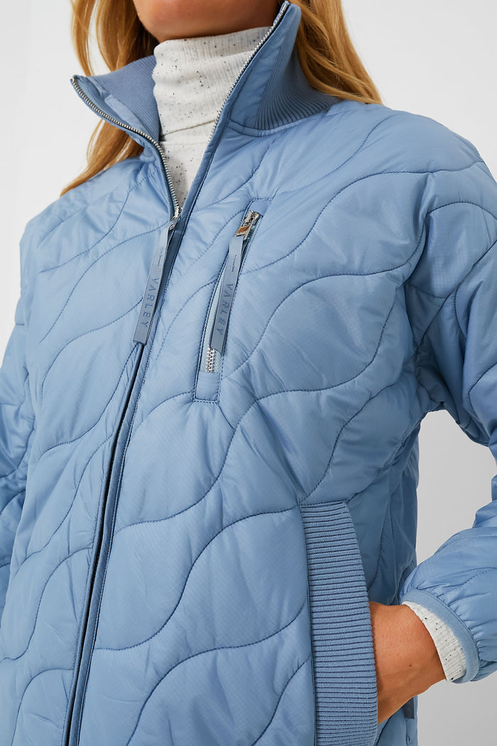 Dusty Blue Danea Quilt Jacket