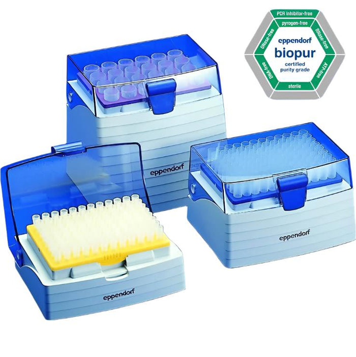 Eppendorf Biopur Pipette Tips (epT.I.P.S) racked and available MEA tested  Edit alt text
